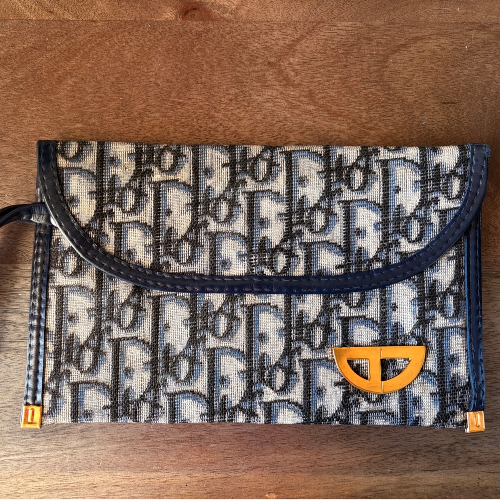 Vintage Christian Dior Monogram Clutch